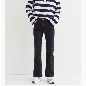 NWT H&M Flared Jeans Black Size 6